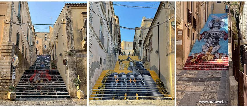decorazioni scalinate per infiorata